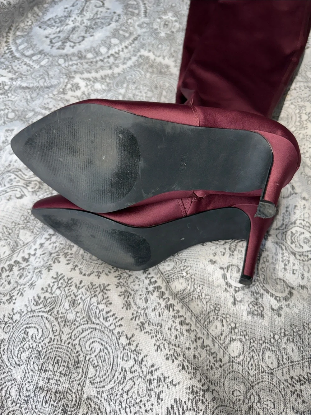 Torrid - Over-the-Knee Pointed Toe Stiletto Boots - Burgundy - Size 10
